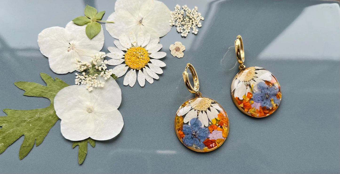 Pressed Flower Earrings | Wild Flowers