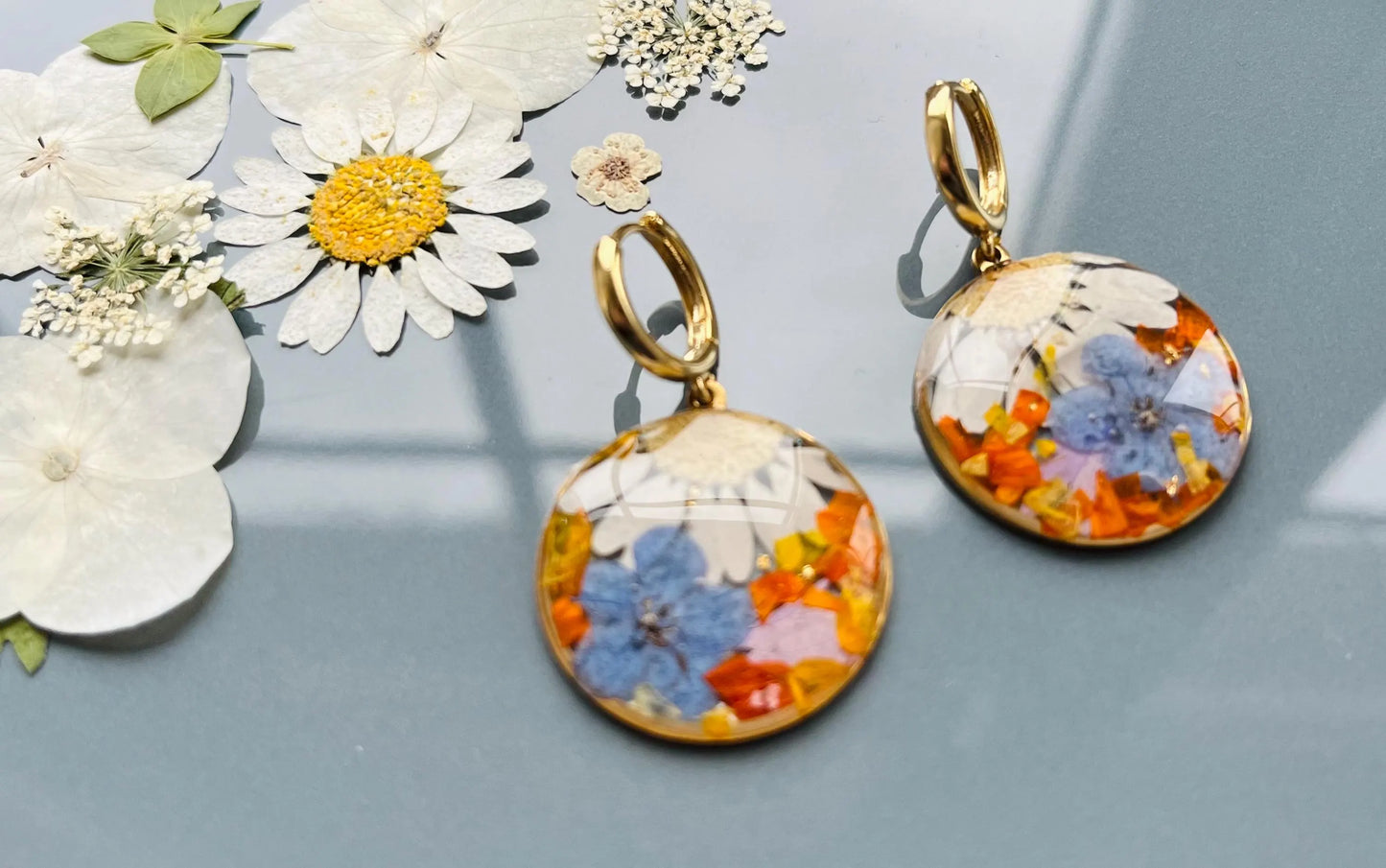 Pressed Flower Earrings | Wild Flowers