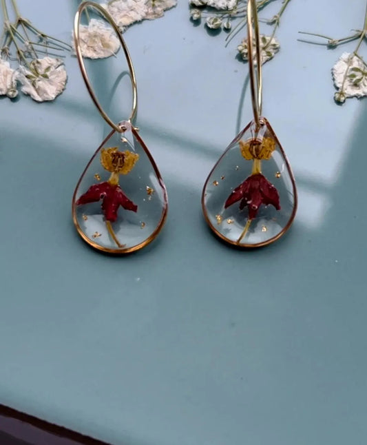 Pressed Flower Earrings | Wild Flowers