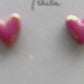 You Are Loved Collection | Polymer Clay | Heart Studs