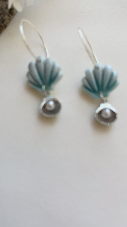 Polymer Clay | Shell Earrings