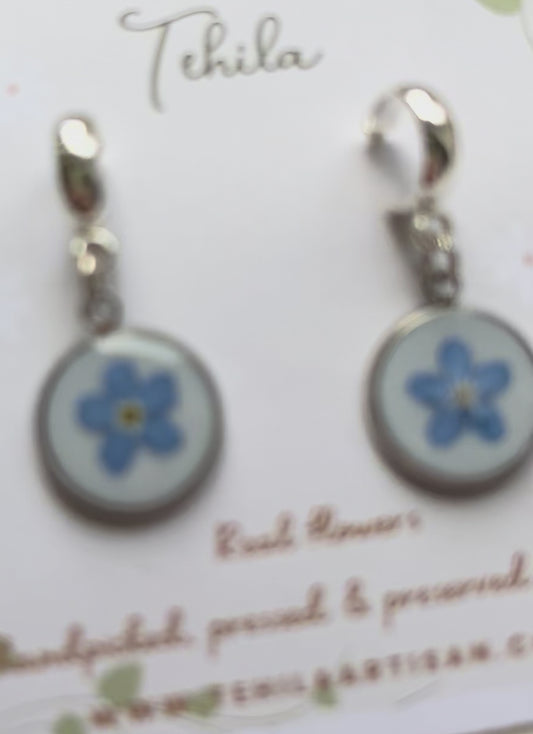 Pressed Flower Earrings