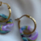 Geode & Pearls Collection |Polymer Clay Earrings