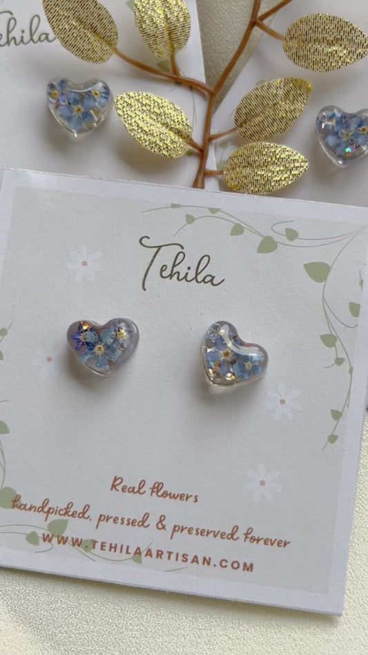 Real Flower Earrings