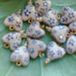 Polymer Clay Hand painted Hearts
