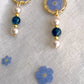 Pressed Flowers | Dangle Earrings | Forget-me-not