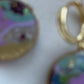Geode & Pearls Collection |Polymer Clay Earrings